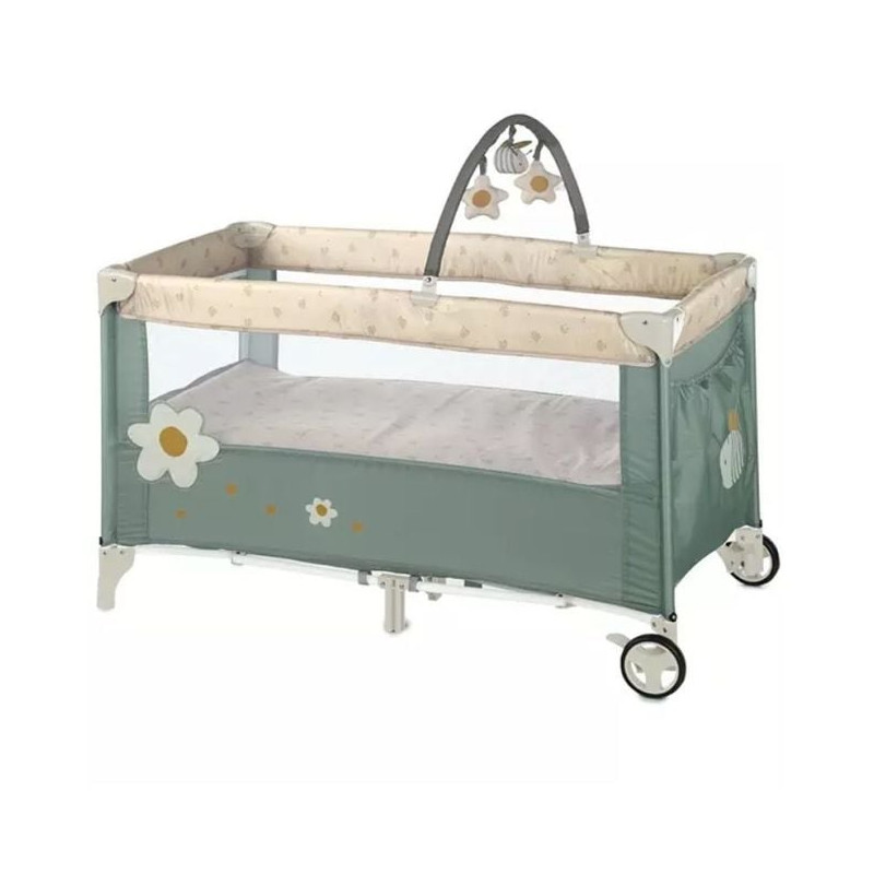 lettino da viaggio jane duo level toys botanico verde oliva