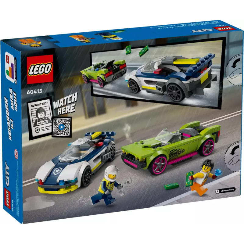 gioco da costruzione lego inseguimento sulla muscle car multicolore