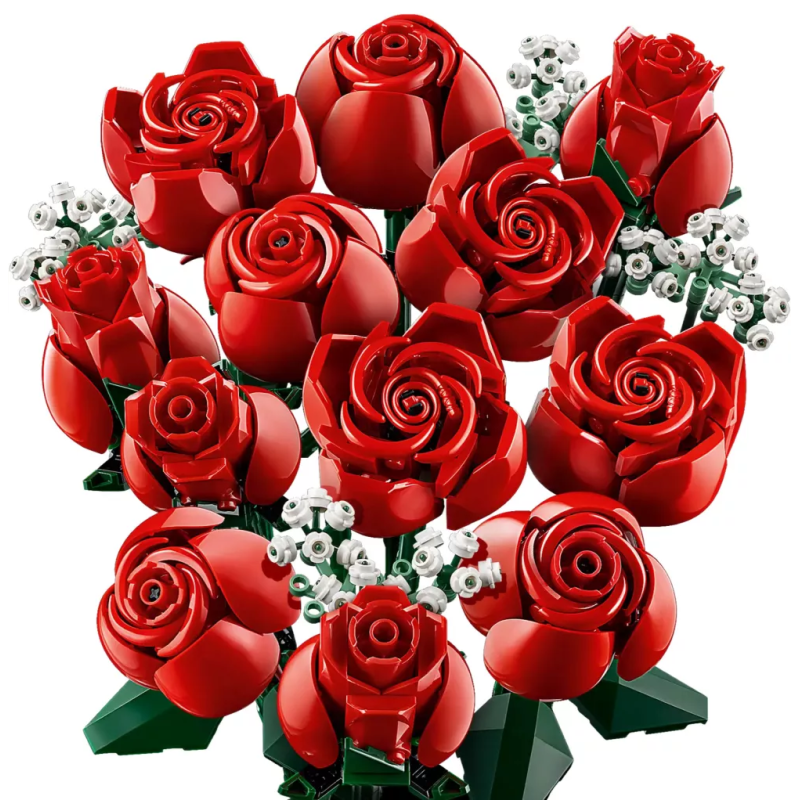 gioco da costruzione lego bouquet di rose fiori multicolore 822pz