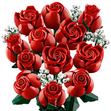 gioco da costruzione lego bouquet di rose fiori multicolore 822pz