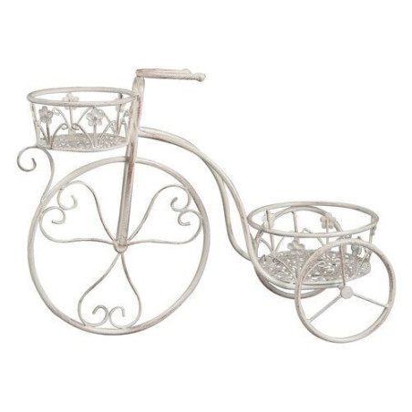 porta piante amicasa bici 2 posti bianco anticato
