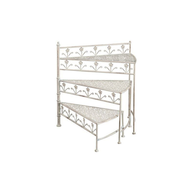 porta piante amicasa scaletta bianco anticato