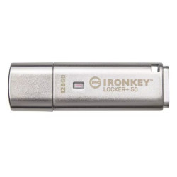 pen drive 256gb kingston ironkey locker+ 50 argento [iklp50/256gb]