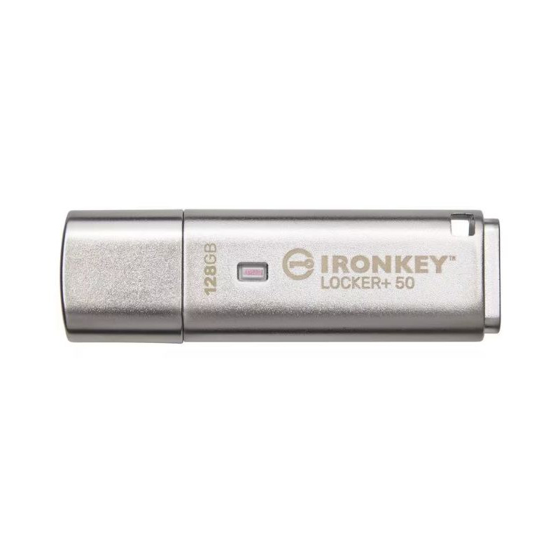 pen drive 256gb kingston ironkey locker+ 50 argento [iklp50/256gb]