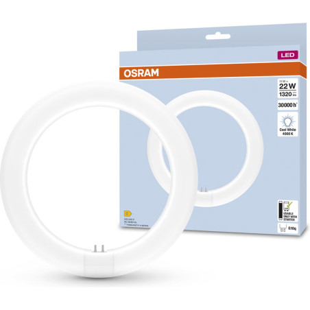 lampada led osram g10q t9c em 22 ad anello 11w 1320lm bianco