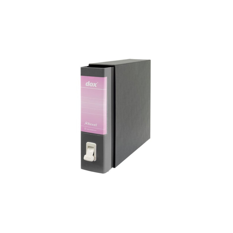 Registratore a leva dox 2 s.francisco grigio chiaro dorso 8cm formato