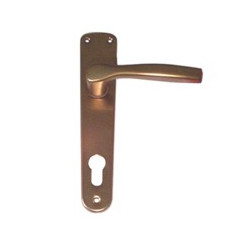 Maniglia gabry anodizzata placca 8x85 foro yale (pz 8) [ghidini ]