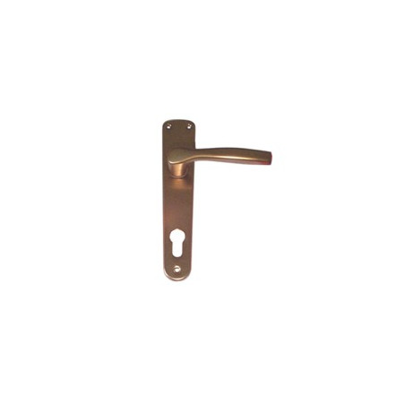 Maniglia gabry anodizzata placca 8x85 foro yale (pz 8) [ghidini ]