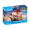gioco da costruzione playmobil barca a remi dei pirati multicolore