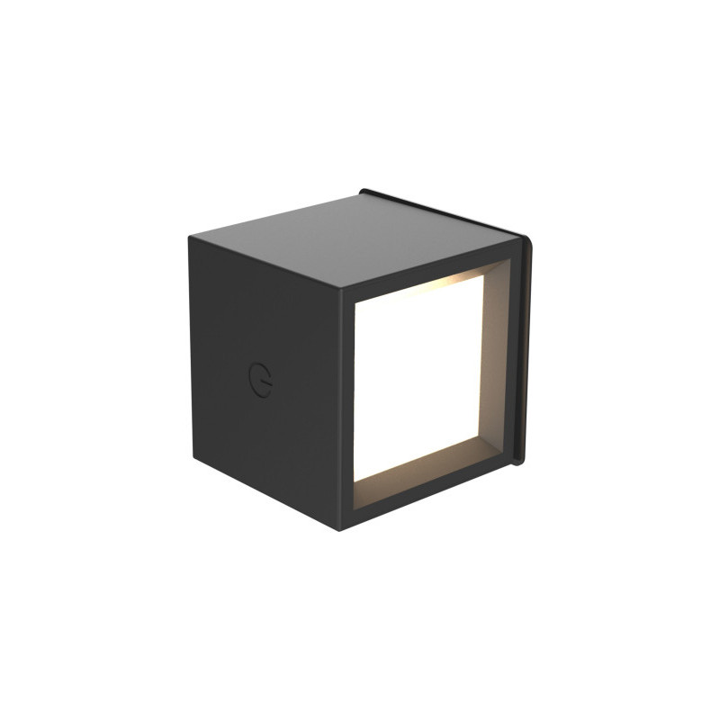 lampada da parete newgarden box 8 300lm nero [lumbox080nxwlnw]