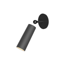 applique da parete a led newgarden roll 4 300lm nero [lumrol040nxwlnw]