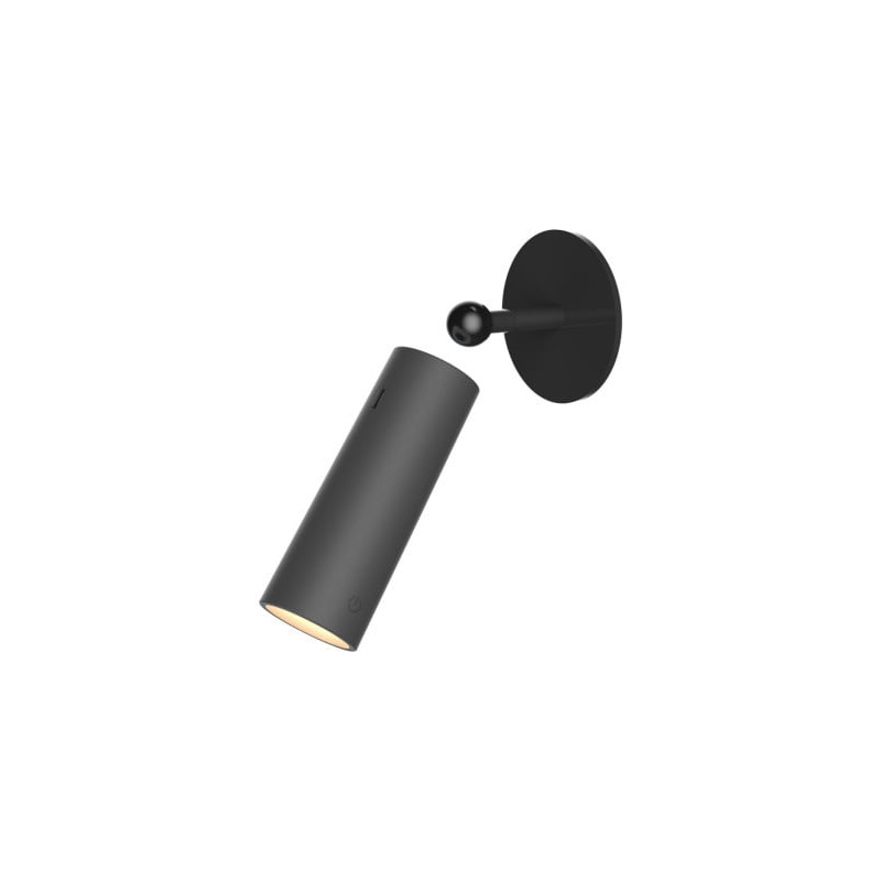 applique da parete a led newgarden roll 4 300lm nero [lumrol040nxwlnw]