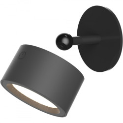 applique da parete a led newgarden roll 8 300lm nero [lumrol080nxwlnw]