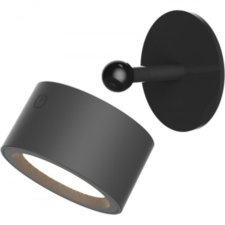 applique da parete a led newgarden roll 8 300lm nero [lumrol080nxwlnw]