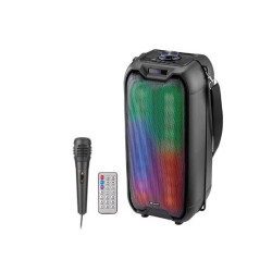 altoparlante tracer tower led rgb tws bluetooth con microfono 16w