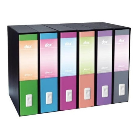 Registratore a leva dox 2 s.francisco lilla dorso 8cm formato protocollo