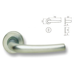 Maniglia milena ottone cro sat rosetta 8 [ghidini ]