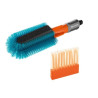 kit spazzole da lavaggio gardena cleansystem per bicicletta grigio/turchese