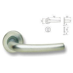 Maniglia milena ottone cro sat rosetta 8 yale [ghidini ]