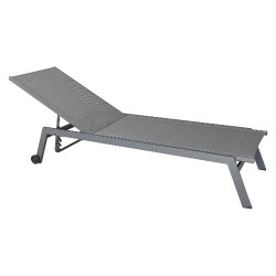 lettino prendisole amicasa ls tl 802 haiti antracite/grigio