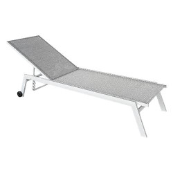 lettino prendisole amicasa ls tl 802 haiti bianco opaco/grigio chiaro