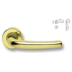 Maniglia milena ottone lucido rosetta 8 [ghidini ]