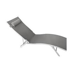 lettino prendisole amicasa kz013 oscar grigio chiaro