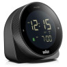 sveglia digitale braun bc 24 b dcf con funzione snooze lcd nero [67619]