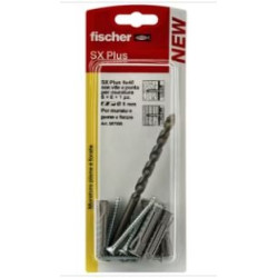 tassello fischer sx plus 8x40 w100 k con vite/punta trapano