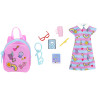 set di accessori mattel barbie hjt44 abiti e borsette per bambola