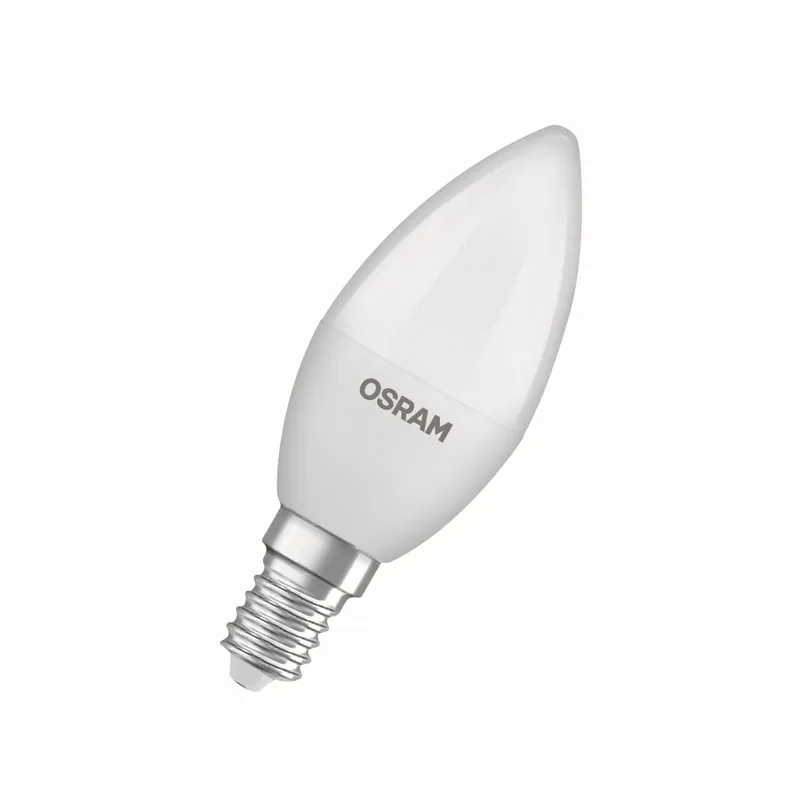 lampadina led osram base 4.9w e14 classe f 470lm bianco