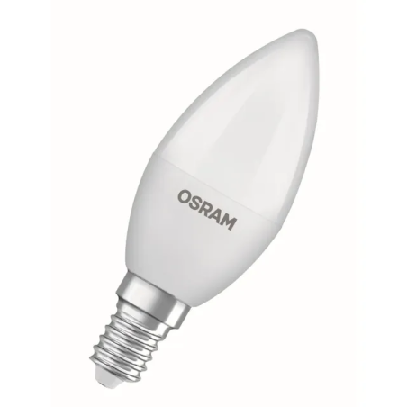 lampadina led osram base 4.9w e14 classe f 470lm bianco