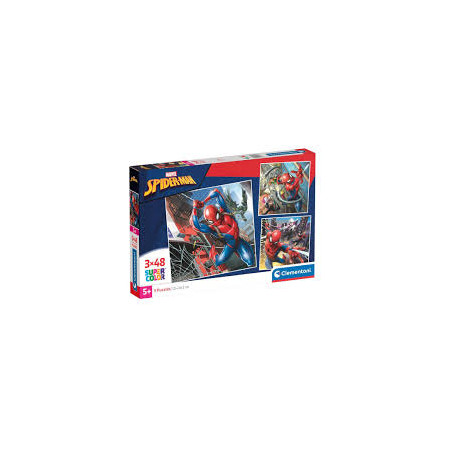puzzle clementoni spider 3in1 multicolore 3x48pz [wzclet0uc025316]