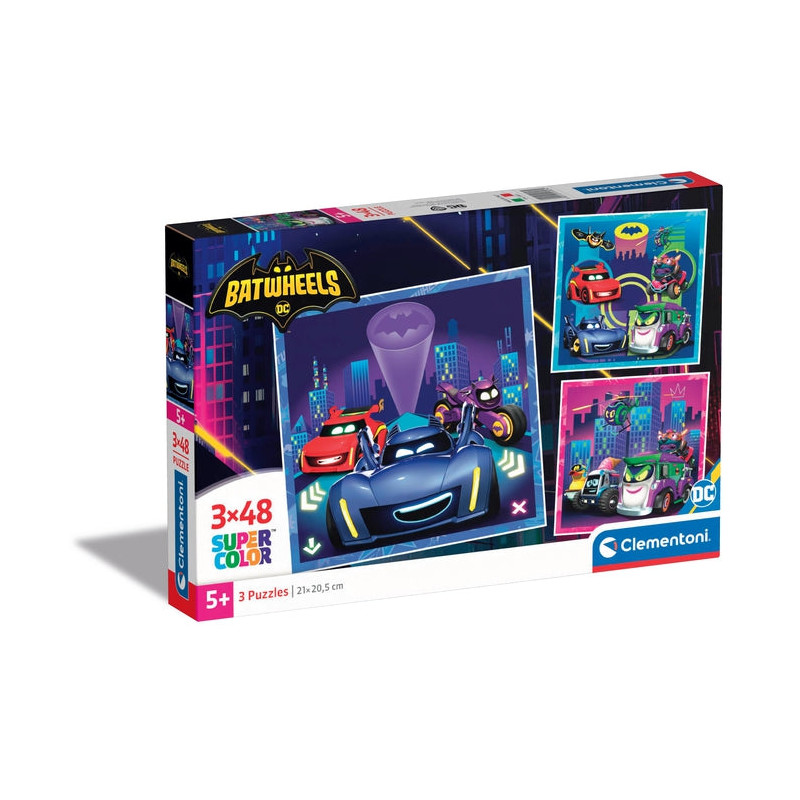 puzzle clementoni supercolor batwheels multicolore 48pz [wzclet0uc025307]
