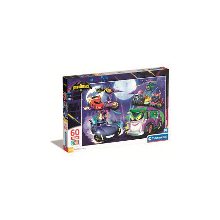 puzzle clementoni 60 maxi batwheels super color multicolore 60pz