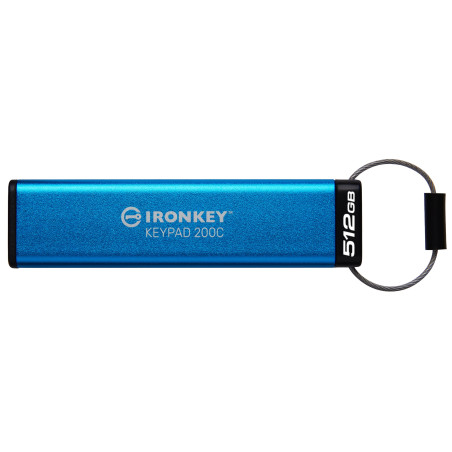 pen drive 512gb kingston ironkey keypad 200 usb-c crittografato