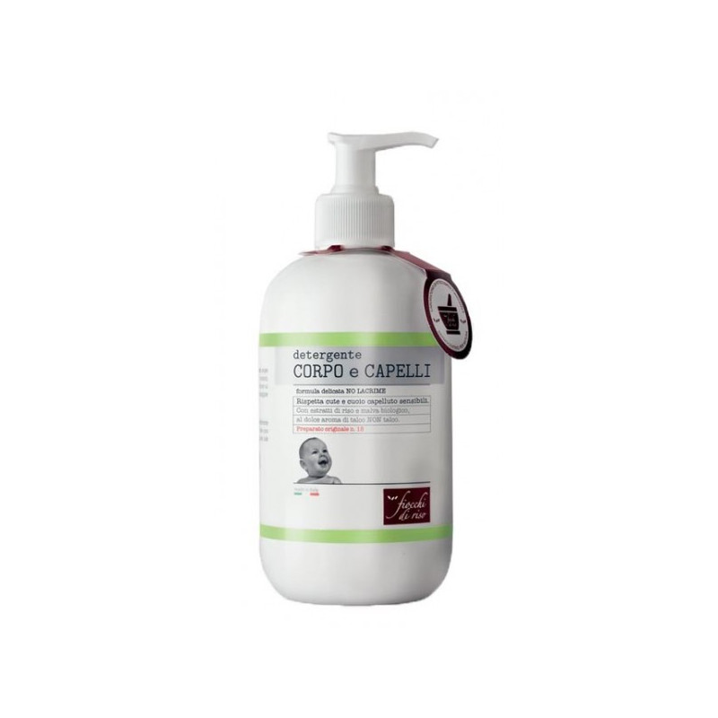 detergente fiocchi di riso per corpo/capelli dei bambini 400ml bianco