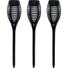 torcia solare da giardino koopman cx2100520 nero 3pz