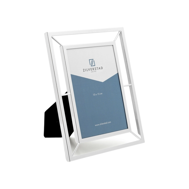 portafoto zilverstad prisma rettangolare piatta 10x15cm argento [7673232]