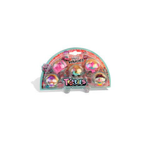 set personaggi famosa tiny pack con veicoli multicolore 5pz