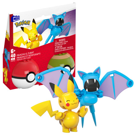 mega bloks pokeball duo pack multicolore