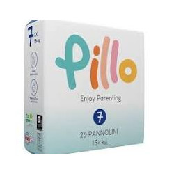 pannolini pillo enjoy parenting taglia 7 xxl +15kg 26pz