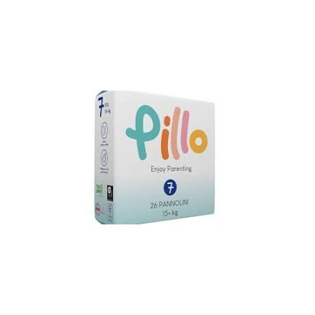 pannolini pillo enjoy parenting taglia 7 xxl +15kg 26pz