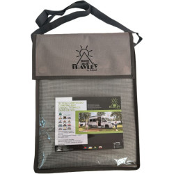 stuoia arisol travley campeggio tappeto telo 250x370cm grigio/nero