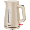 bollitore elettrico bosch twk3m127 mymoment 1.7l 2400w beige/marrone