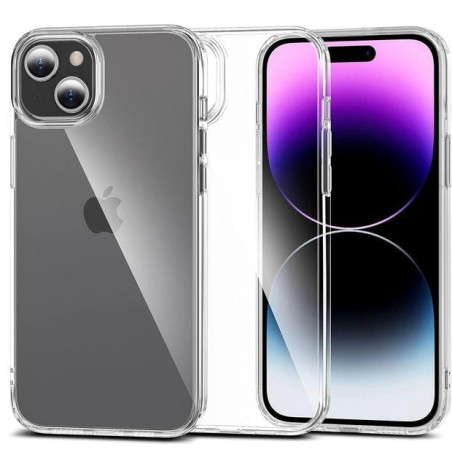 custodia tech-protect flexair hybrid per iphone 15 transparente