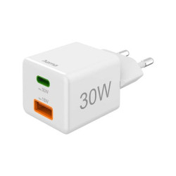 alimentatore da rete hama usb-a/usb-c 30w bianco [201992]