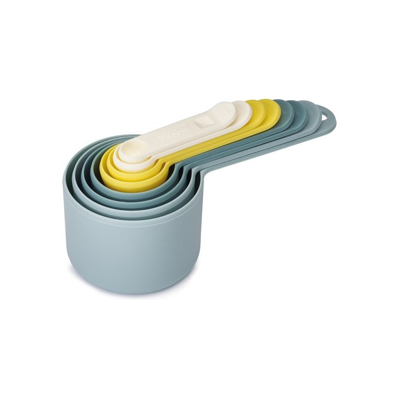 set di misurini joseph joseph nest measure 8pz blu/bianco/giallo
