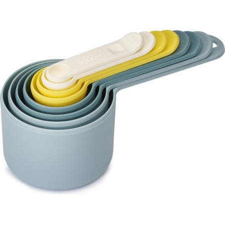 set di misurini joseph joseph nest measure 8pz blu/bianco/giallo