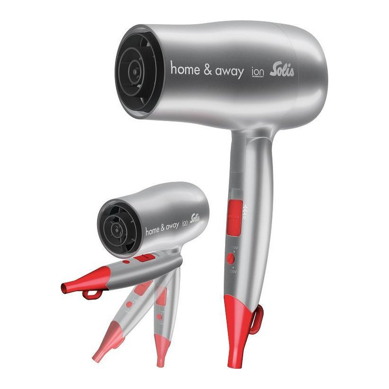 asciugacapelli solis home e away 3791 da viaggio pieghevole 1800w